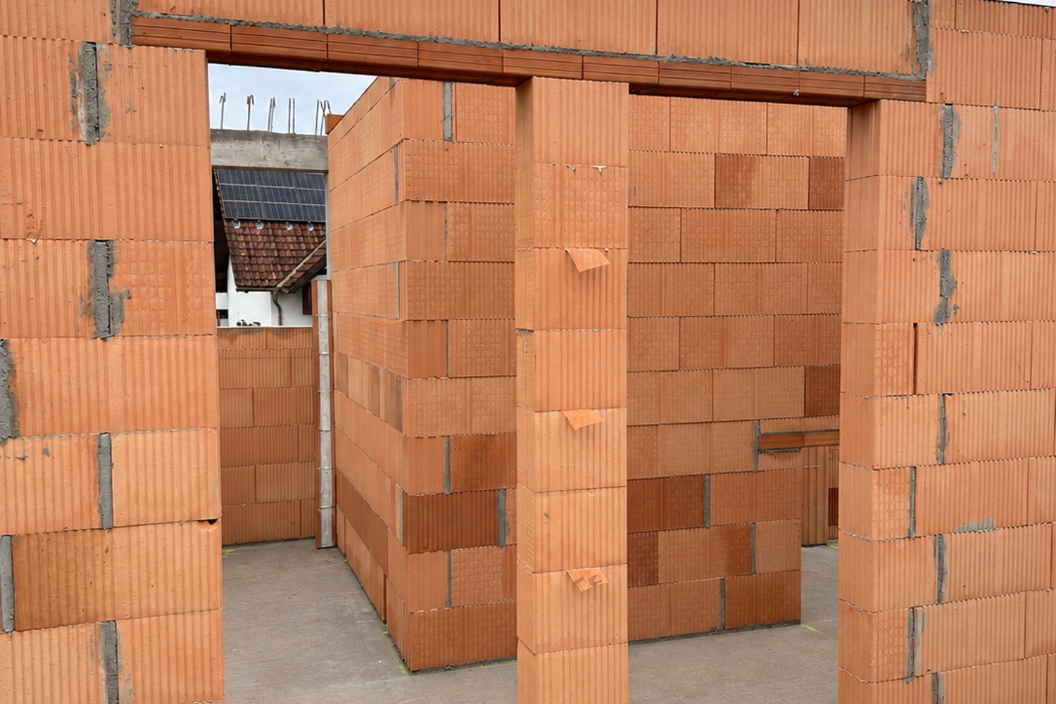 Trockene Baustelle Unter Hellem Himmel